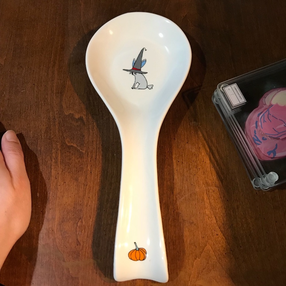 Magenta Halloween spoon rest
